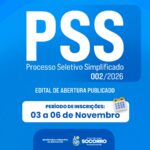 Prefeitura de Socorro divulga edital para PSS da Secretaria Municipal da Educação